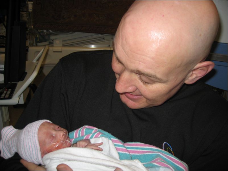 Dad Holding Sebastian
